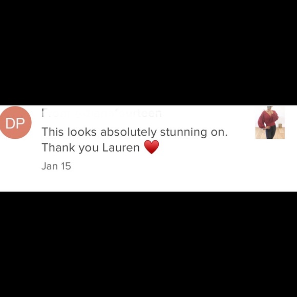 LAST 1! Red Surplice Long Sleeve Top Small - Picture 10 of 10